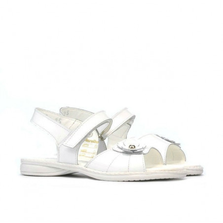 Kleinkinder Sandalen 55c Lack Weiß