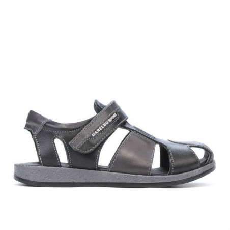 Kindersandalen 324 schwarz+grau