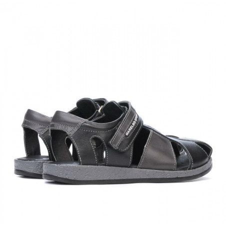 Kindersandalen 324 schwarz+grau