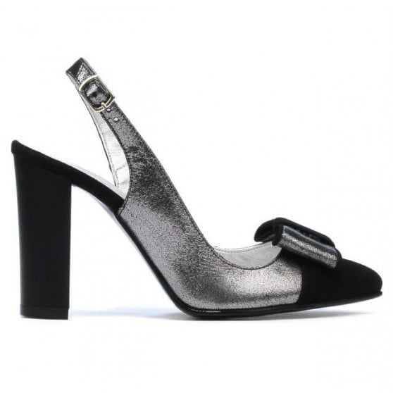 Damen Sandalen 1267 schwarz Antilope kombiniert Damen Sandalen 1267 schwarz Antilope kombiniert