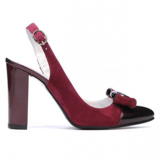 Damen Sandalen 1267 Bordeaux Antilope + Lack Bordeaux Damen Sandalen 1267 Bordeaux Antilope + Lack Bordeaux