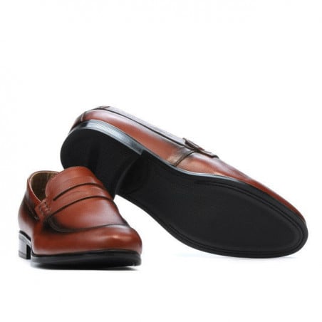 Herrenschuhe casual / elegant 875 a cognac