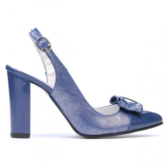 Damen-Sandalen 1267 kombiniert blau Lack