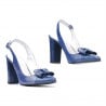 Damen-Sandalen 1267 kombiniert blau Lack