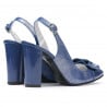 Damen-Sandalen 1267 kombiniert blau Lack