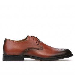 Elegante Herrenschuhe 878 in Cognac