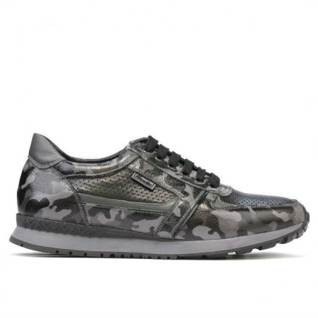Herrensportschuhe 833 grau Camouflage
