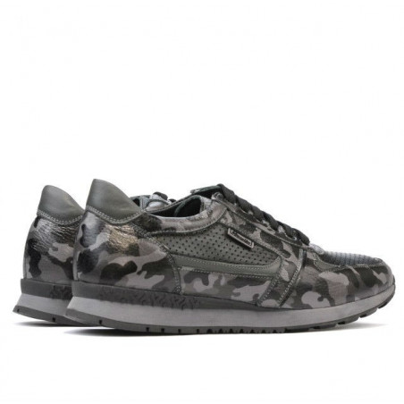 Herrensportschuhe 833 grau Camouflage