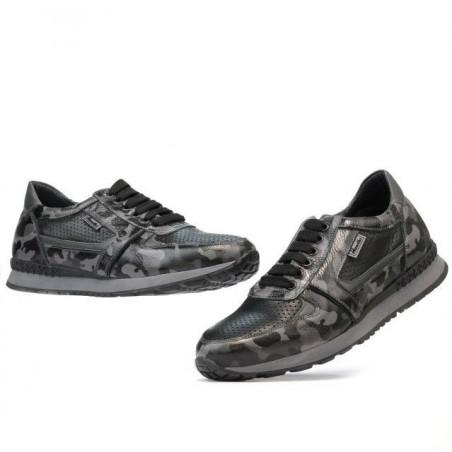 Herrensportschuhe 833 grau Camouflage