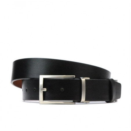 Herren Gürtel 08b zweifarbig biz schwarz+braun