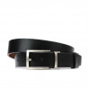 Herren Gürtel 08b zweifarbig biz schwarz+braun