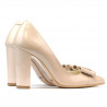 Elegante Damenschuhe 1262 Elfenbein Lack