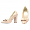 Elegante Damenschuhe 1262 Elfenbein Lack