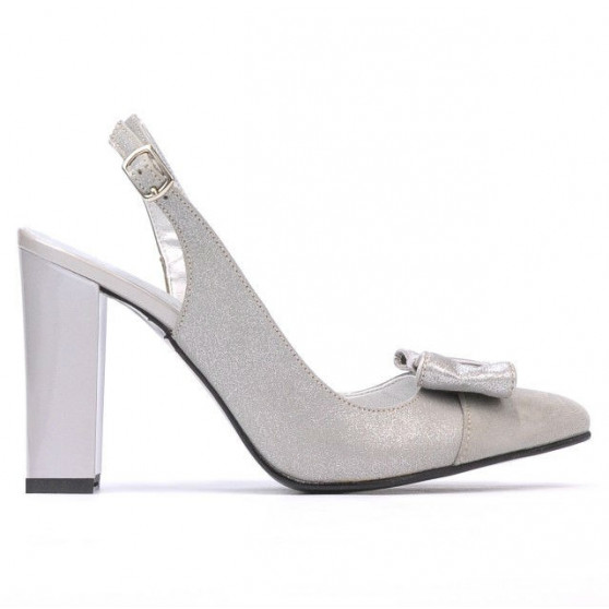Damen Sandalen 1267 grau Antilope kombiniert