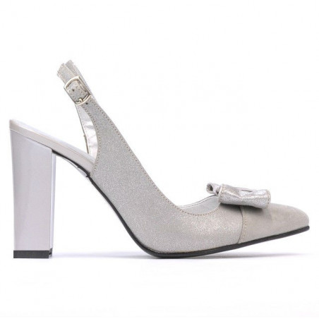 Damen Sandalen 1267 grau Antilope kombiniert