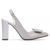 Damen Sandalen 1267 grau Antilope kombiniert
