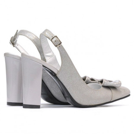 Damen Sandalen 1267 grau Antilope kombiniert