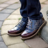 Kinderschuhe 154 Lack Bordeaux kombiniert