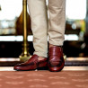 Herrenschuhe casual / elegant 875 a cognac