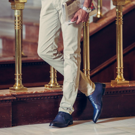 Elegante Herrenschuhe 878 a indigo