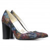Elegante Damenschuhe 1261 Pastell Schwarz