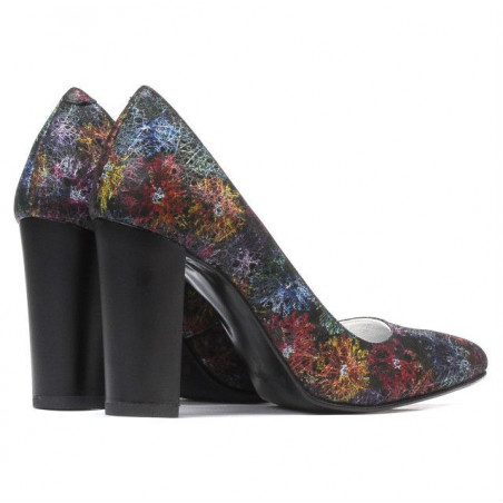 Elegante Damenschuhe 1261 Pastell Schwarz