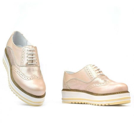 Damen Casual Schuhe 683-1 Puder kombiniert