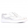 Damenschuhe casual 663-2 Perlmuttweiß kombiniert