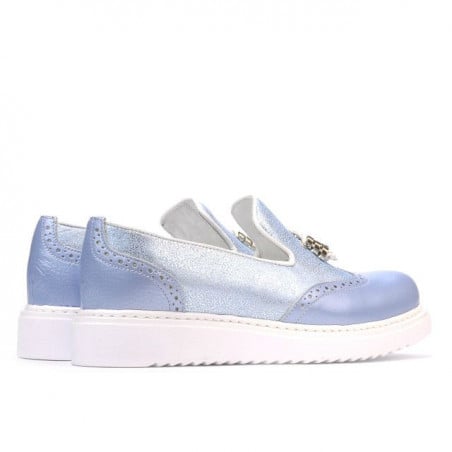 Damen Freizeitschuhe 659-1 in perlblau kombiniert