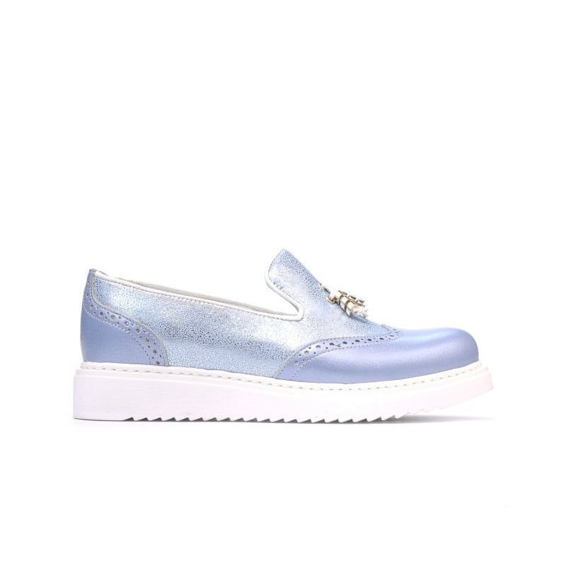 Damen Freizeitschuhe 659-1 in perlblau kombiniert