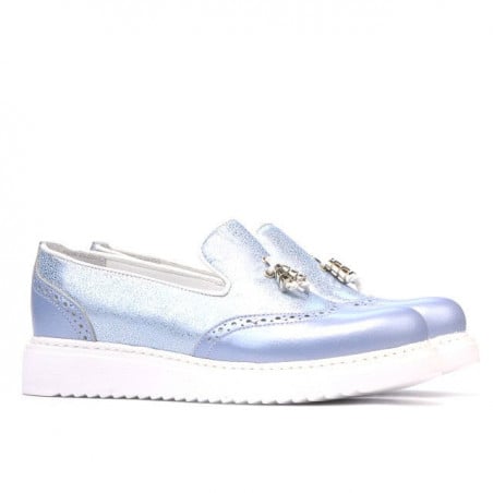 Damen Freizeitschuhe 659-1 in perlblau kombiniert