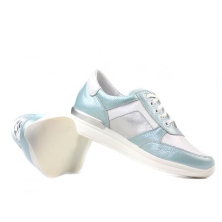 Damensportschuhe 694 türkis-perlmutt kombiniert