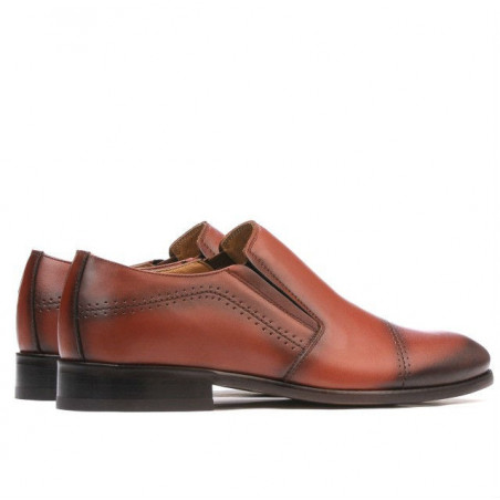Elegante Herrenschuhe 877 in Cognac