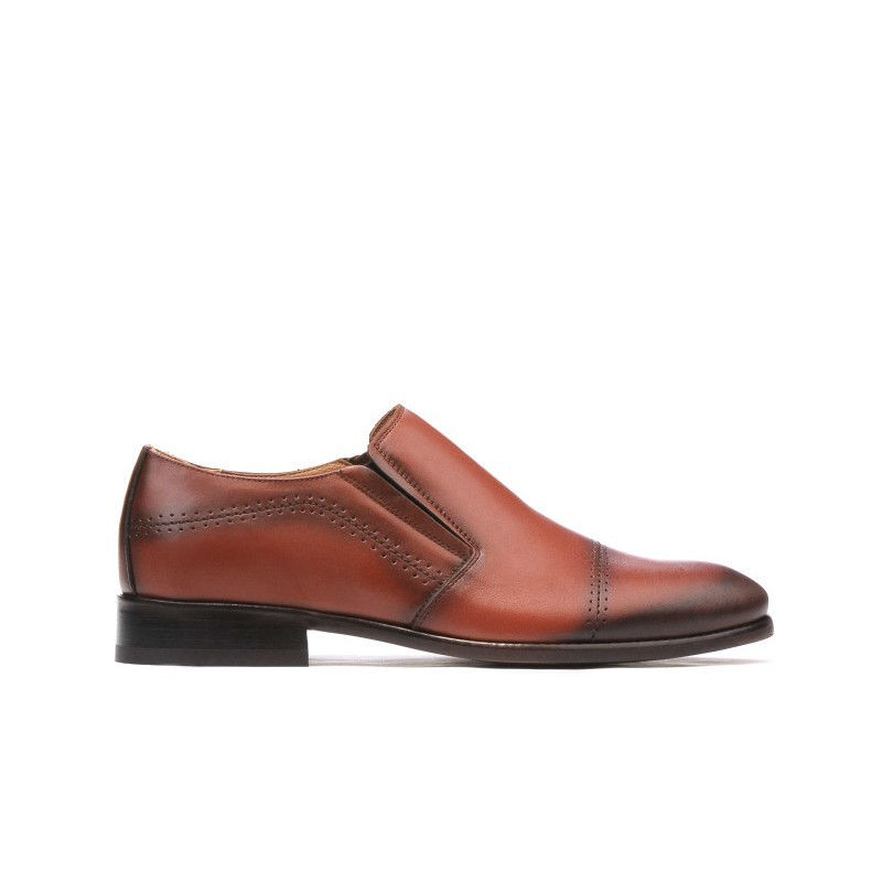 Elegante Herrenschuhe 877 in Cognac