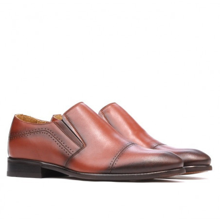 Elegante Herrenschuhe 877 in Cognac