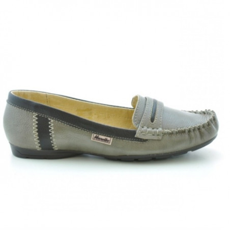 Damen Mokassins 619 sand+kaffee