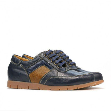 Kinder-Schuhe 164 indigo+braun
