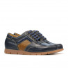 Kinder-Schuhe 164 indigo+braun