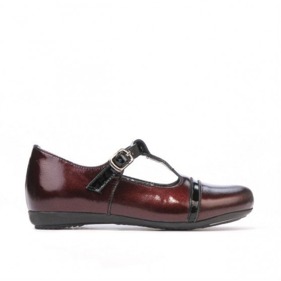 Kleinkinder Schuhe 62c Lack bordeaux+schwarz Kleinkinder Schuhe 62c Lack bordeaux+schwarz