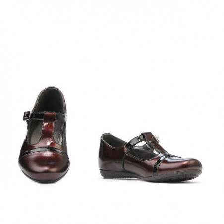 Kleinkinder Schuhe 62c Lack bordeaux+schwarz