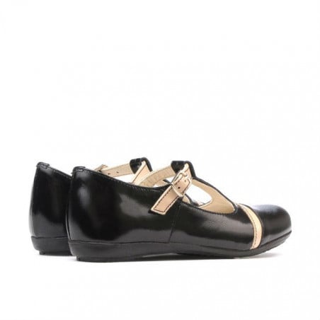 Kleinkinderschuhe 62c Lack Schwarz+Beige