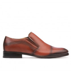 Elegante Herrenschuhe 877m in Cognac