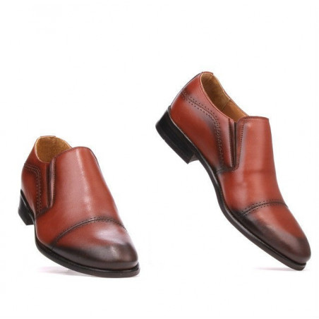 Elegante Herrenschuhe 877m in Cognac
