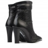 Damenstiefel 1146 schwarz+Krokodil schwarz