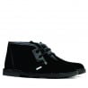 Damenstiefeletten 7101 Schwarz Veloursleder