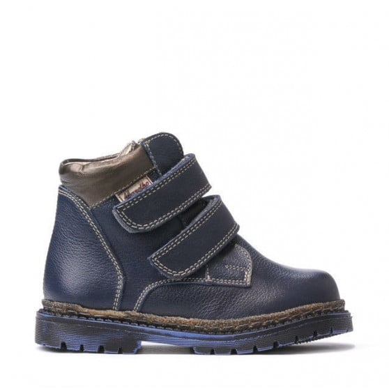 Kleinkindstiefel 37-1c indigo+kupferfarben Kleinkindstiefel 37-1c indigo+kupferfarben