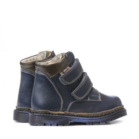 Kleinkindstiefel 37-1c indigo+kupferfarben