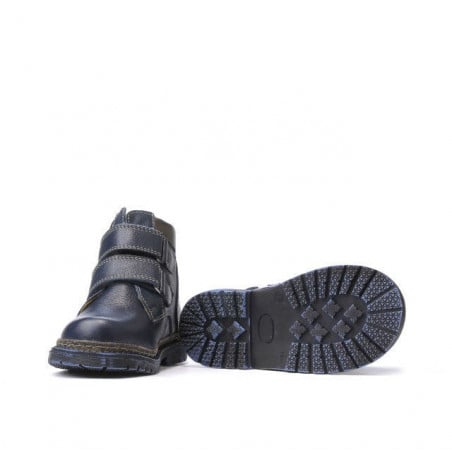Kleinkindstiefel 37-1c indigo+kupferfarben
