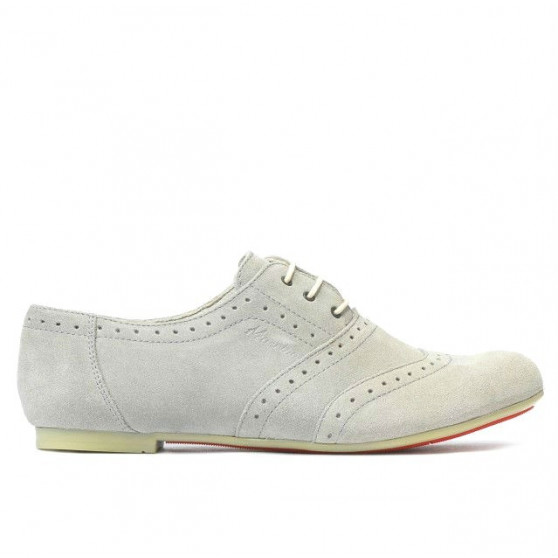 Damen Freizeitschuhe 186 hellgraues Veloursleder Damen Freizeitschuhe 186 hellgraues Veloursleder