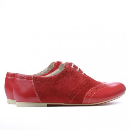 Damen Freizeitschuhe 186 rot kombiniert